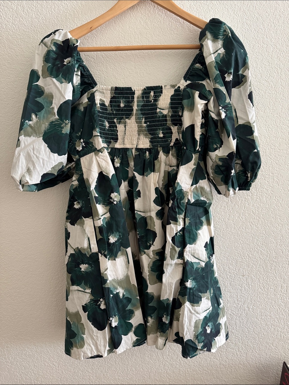 Abercrombie & Fitch Emerson Poplin Puff Sleeve Mini Dress NWT - Picture 2 of 2